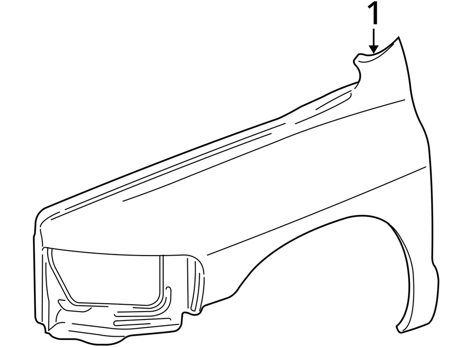 2006-2008 Dodge Ram 1500 Passenger Fender N572D - Image 3 of 3