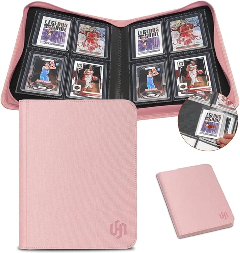 Toploader Binder,  4 Pocket Top Loader Card Binder Holds 112 Toploaders for Trad - Picture 1 of 8