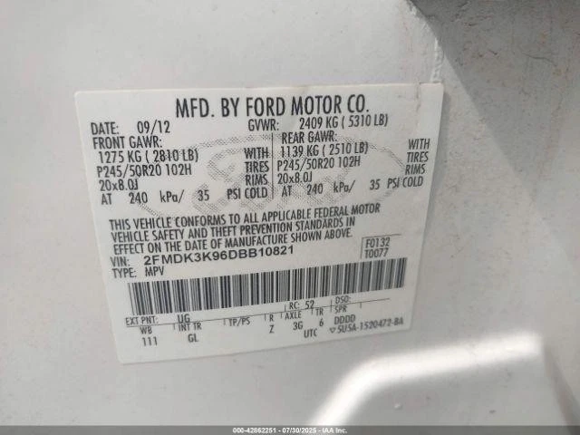 Used Starter Motor fits: 2013 Ford Edge Grade A - Image 2 of 4