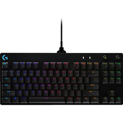 Logitech Clicky G Pro Mechanical Gaming Tastatur Schwarz Beleuchtet Keyboard