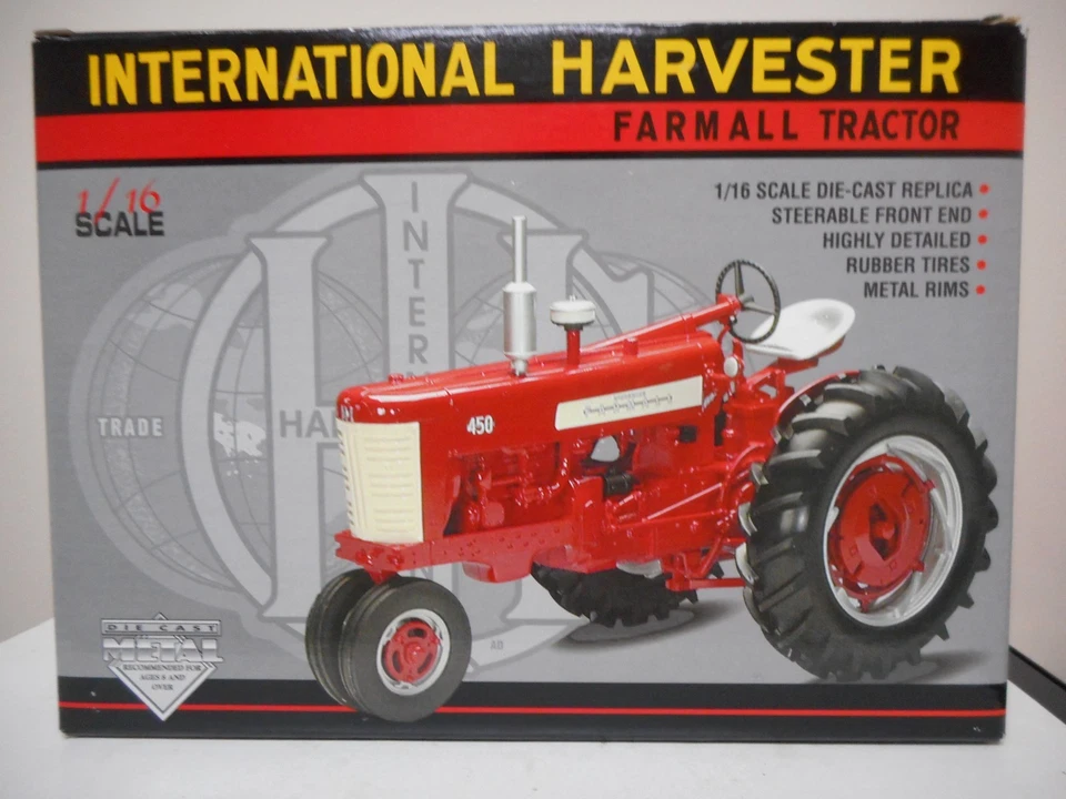 Spec Cast 1/16 IH Farmall 450 narrow front gas tractor - Image 4 of 4