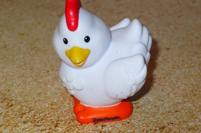 Fisher Price Little People ~ Farm Life Barn Yard ROOSTER Chicken Figure ~ 2012
