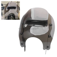 Motorcycle Windshield Vented w/Mounting Hardware Kit For Harley Road King FLHR/I