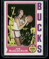 Jon McGlocklin Topps 1974-75 Topps Milwaukee Bucks