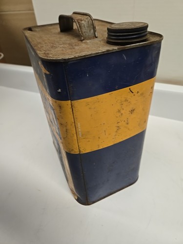 Lattina OLIO MOTORE SUNOCO "Mercury" vintage 2 galloni. . Pubblicità gas e petrolio - Foto 4 di 7