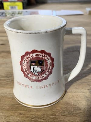 1890 Cornell University Mug with Gold Trim Dec American Inc Trenton NJ Ithaca NY