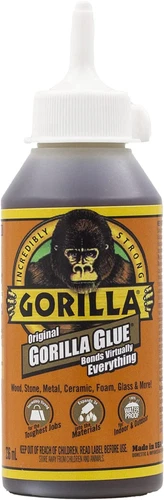 Gorilla Glue Original, 100% Waterproof, Indoor & Outdoor, Polyurethane Glue, ...