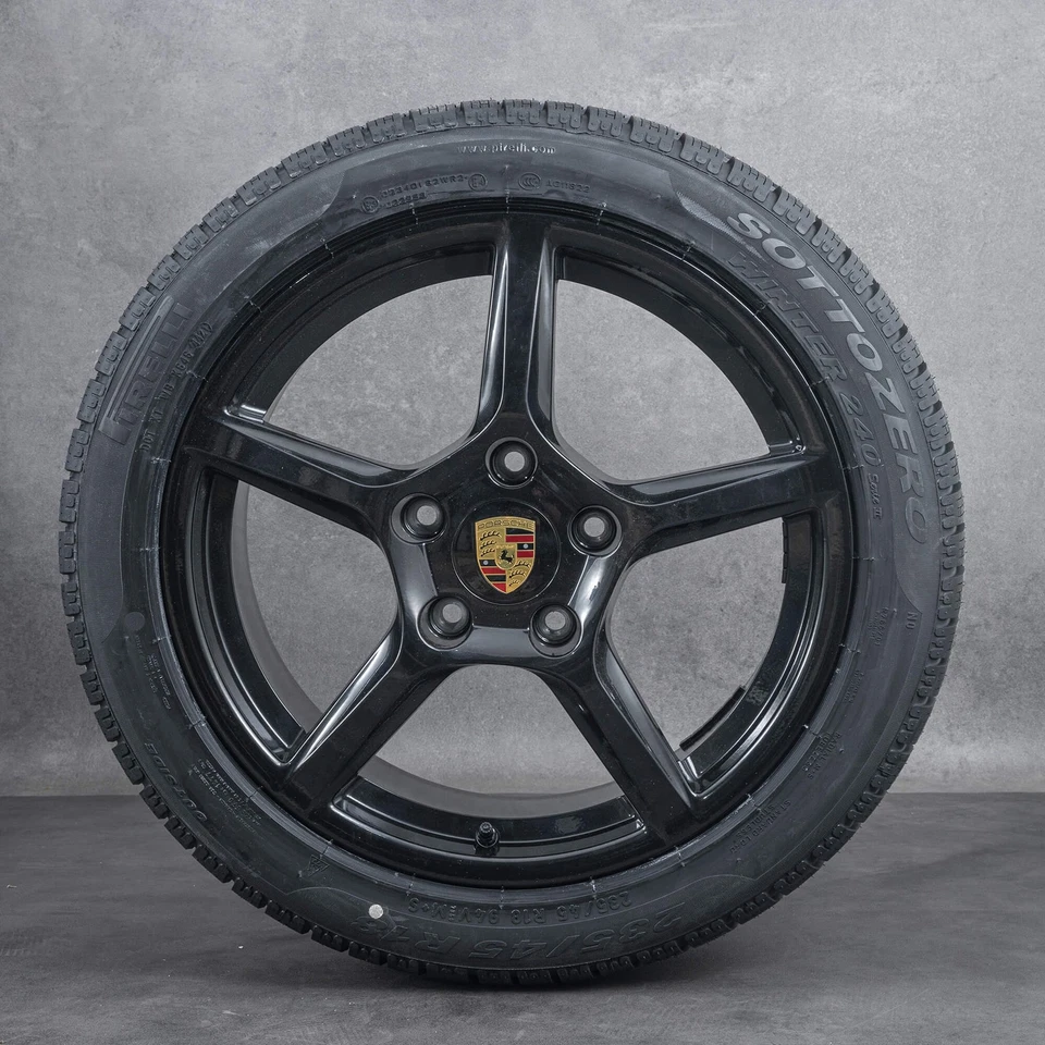 Porsche 18 Zoll Felgen 982 Boxster Cayman Winterräder Winterreifen NEU - Bild 2 von 3