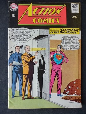 Action Comics #323 (DC Comics April 1965) Clark Kent in the Big House