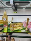 London Big Ben Crystal Clock Bus Pen Holder Table Shelf Showpiece Souvenir Gift