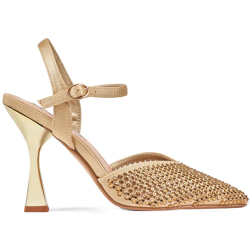 Zapato De Tacón Tango Couture Para Dama De 4” En Dorado