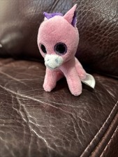 2014 McDONALDS TY TEENIE BEANIE BOOS 3 Pink Plush Unicorn Doll Toy
