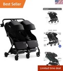Lithe Double Stroller, Lightweight Side by Side Stroller for Newborn and Todd...