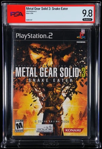 Metal Gear Solid 3: Snake Eater (PS2, 2004) PSA Graded Sealed 9.8 A+ NOT CGC