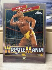 Hulk Hogan 2026 Topps Chrome WWE #WMR-14 Wrestlemania Rewind Insert Card