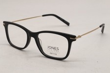NEW JONES NEW YORK PETITE J232 BLACK GOLD AUTHENTIC DESIGNER EYEGLASSES 47-16