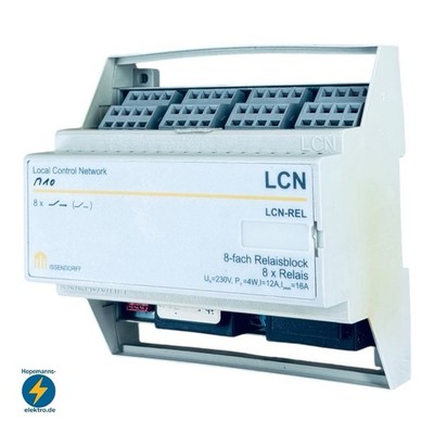 Issendorff LCN-REL 8-fach Relaisblock für die Hutschiene / LCN REL
