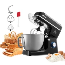 VEVOR Stand Mixer 8.3 QT Electric Dough Mixer 660W 6 + P Speeds Food Beater