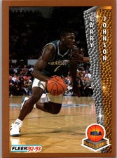 1992-93 Fleer Basketball Larry Johnson Hornets Base NBA Award Winner #247
