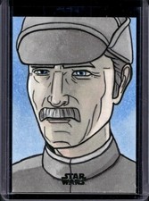 2024 Topps Chrome Star Wars Galaxy Nick Gribbon Sketch Black Foil #1/1