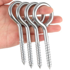 Eye Bolts Screw In, 5 Inch Heavy Duty Eye Hooks Screw, Stainless Steel Eye Screw