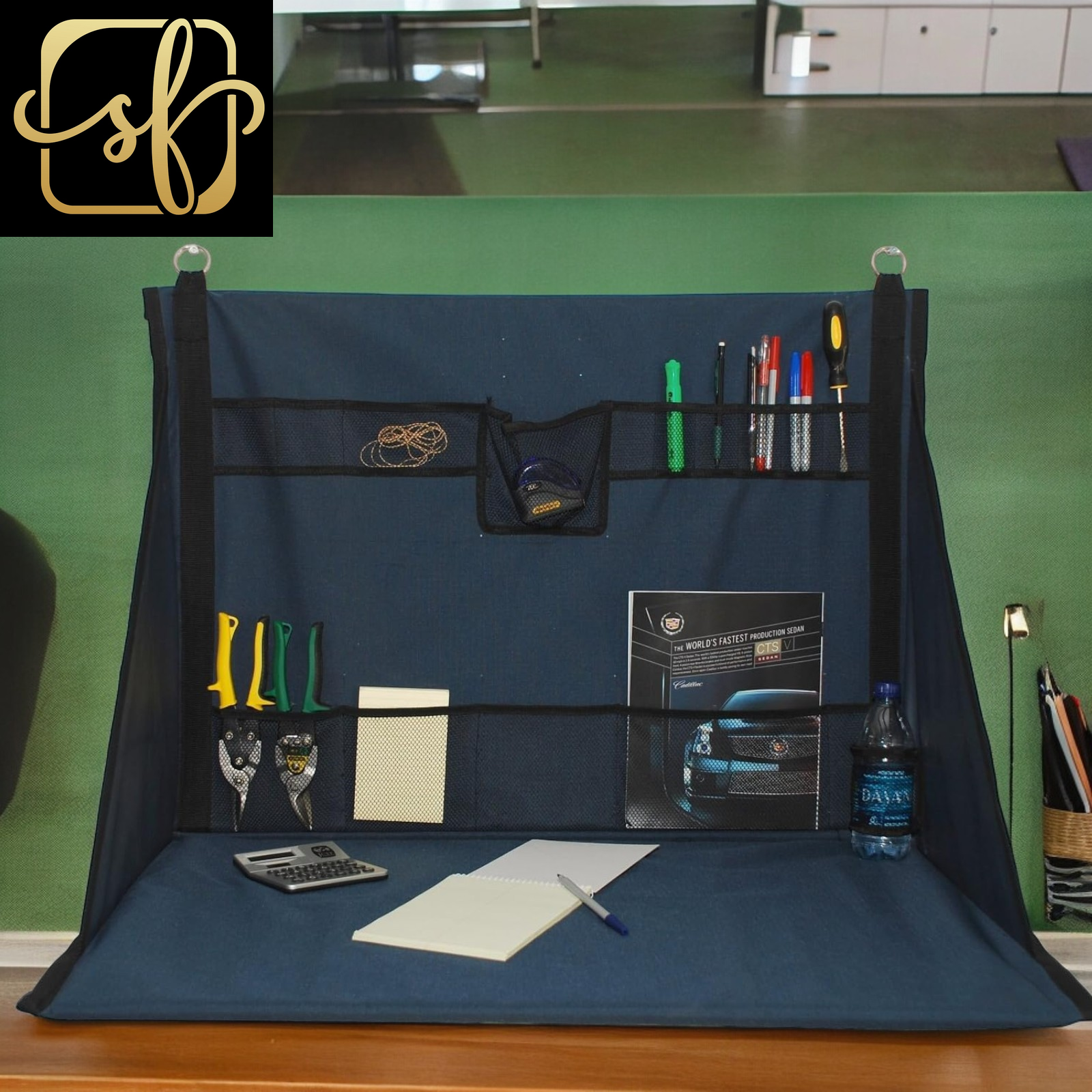 Mini WS3700 Portable Standing Desk with Storage for Jobsite or Garage Workstation-image