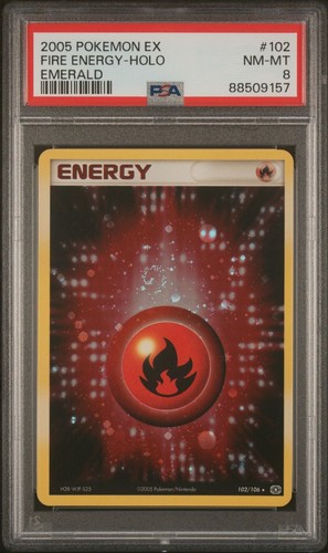 Fire Energy graded PSA 8 for sale on eBay