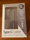 Type C to Type C Braided 6 ft. Charge & Sync Cable Quick Charge — photo 1