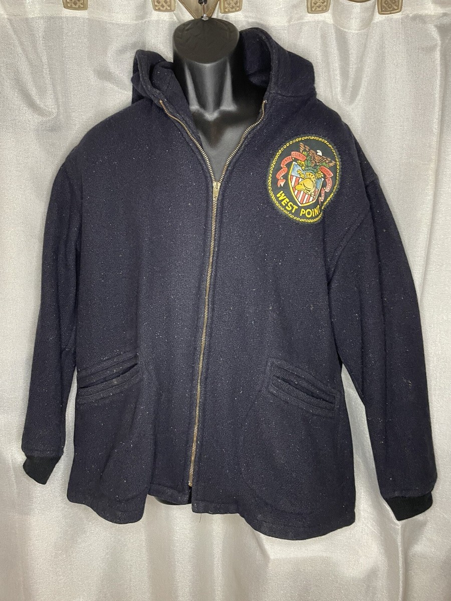 Vintage 50-60s Usma Wool Jacket West Point Cadet Hoodie XL | eBay