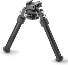 Tactical Rifle 6''-9'' Bipod 360° Picatinny Rail Mount Adapter with 5 Notch Legs