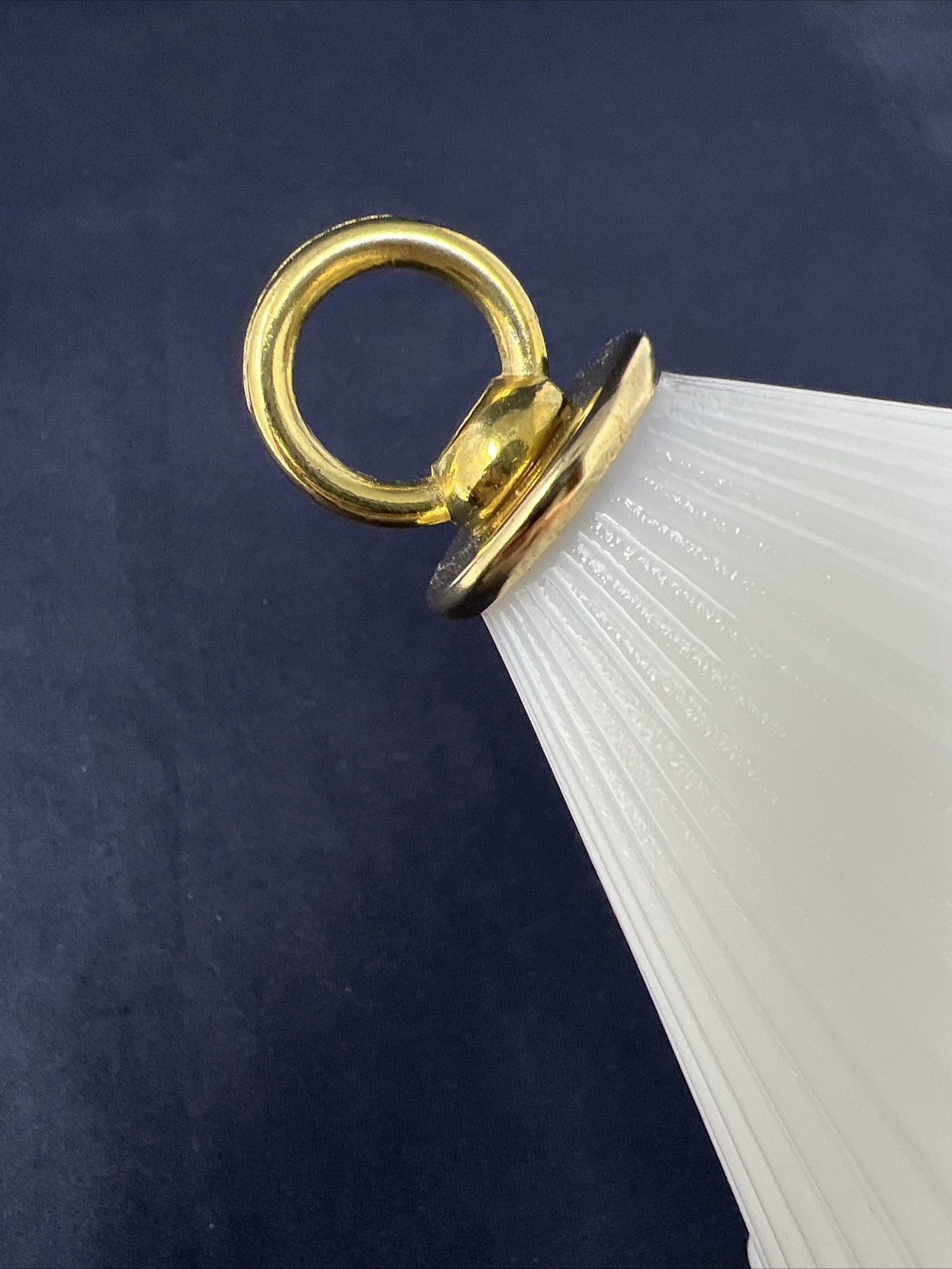 Antique Victorian Milk Glass Oil Lamp Smoke Bell for Hanging Lamp Lot