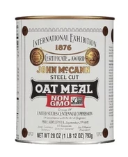 McCanns Imported Steel Cut Irish Oatmeal 28 oz. Canister*
