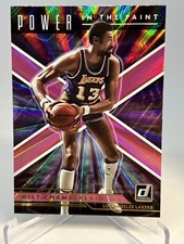 2021 Panini Donruss Power in the Paint Holo Pink Laser Wilt Chamberlain #1 HOF