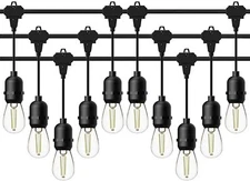 GOODSMANN LED String Light 10 Pack 12V Bulb 2800K Low Voltage