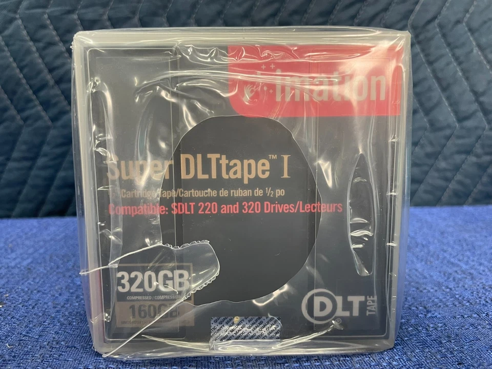 Estuche de 5 Imation Super DLTtape I 320 GB Una Cinta con Estuche Sellado Foto 2 de 4