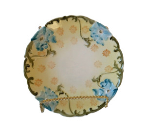 ワイマール　WEIMAR 金彩コバルトブルー フラワー　プレート4枚セット Weimar Porcelain Germany | eBay