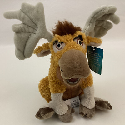 Disney Store Brother Bear Rutt Plush Figure Toy Poseable Antlers Bean Bag 6''