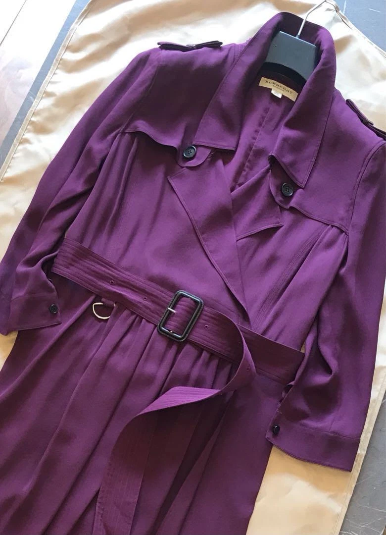 Super Bellissimo Burberry Silk 100 Abito Morbido Donna