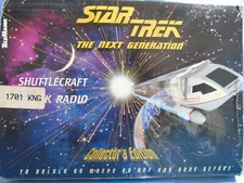 1994 Star Trek The Next Generation Collector Edition Shuttlecraft Clock Radio 