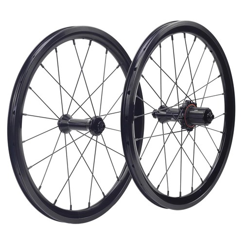 18" 355 Type Folding Bike Wheelset 11 Speed 24mm Rim Straight Pull Hub - Picture 25 of 28