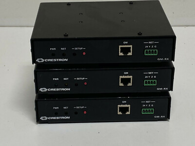 Lot of 3 Crestron QM-RX Quick Media Receiver 