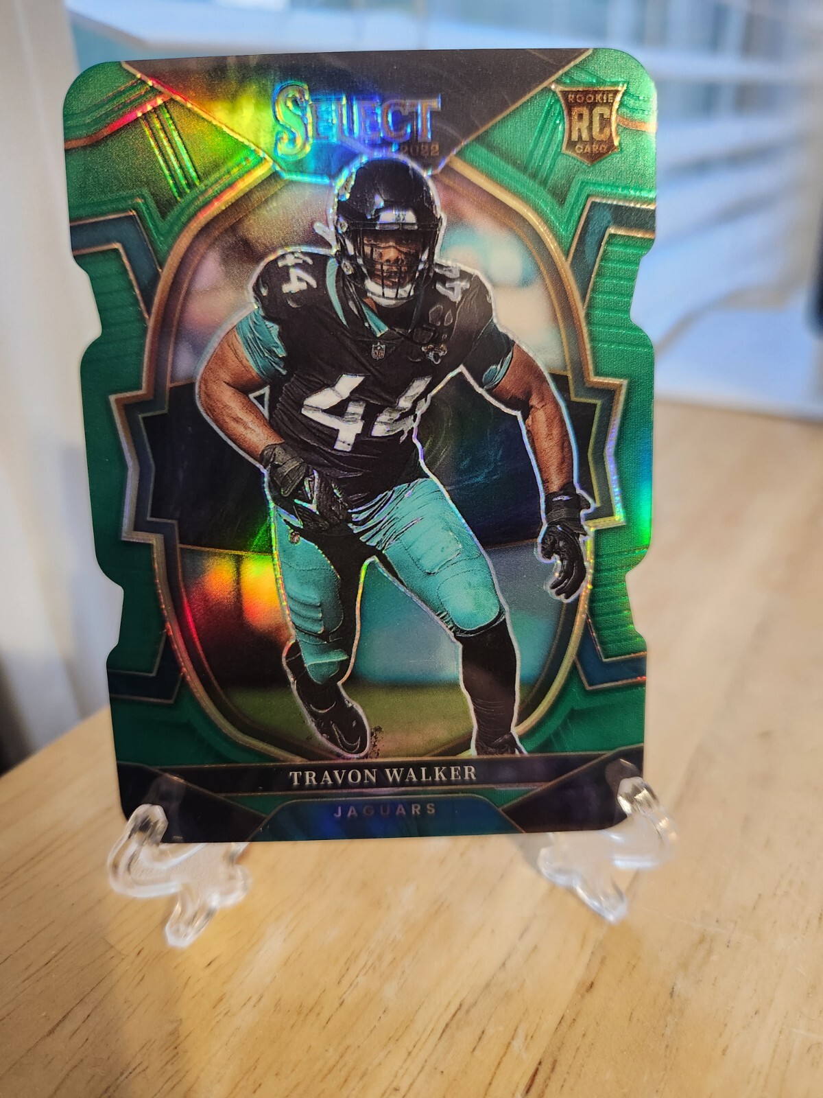 2022 Panini Select - Concourse Neon Green Prizm Die-Cut #42 Travon Walker /5