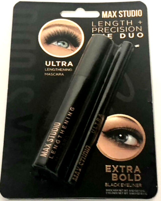 Max Studio Length + Precision Eye Duo Mascara and Black Eyeliner
