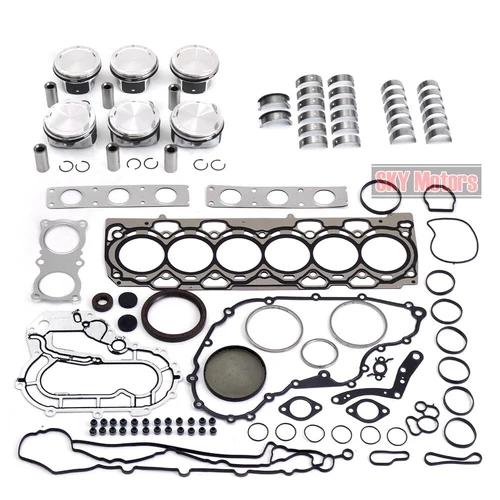 Engine Rebuilding Piston Gasket Overhaul Kit For Volvo S80 XC60 XC70 B6324S 3.2L