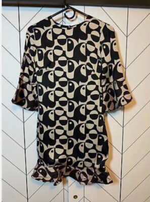farm rio toucan mini dress Farm Rio Printed Linen Mini Dress In Toucan Twist