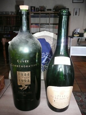Jerobam Mathusalem 2 anciennes bouteilles vides mathusalem jeroboam rehoboram 1944 1994 (6 ...