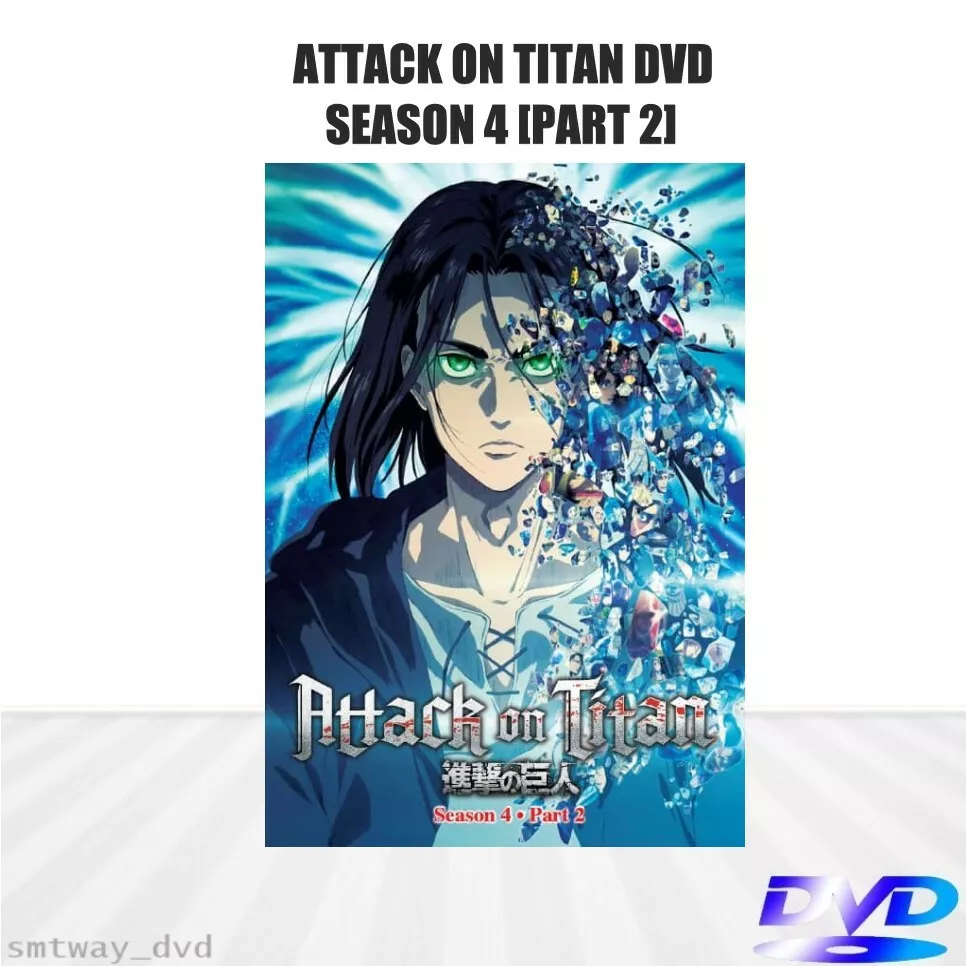 DVD ANIME ATTACK ON TITAN SEASON 1-4+ JUNIOR HIGH + 6 SPECIAL + 2 MOVIE ENG  DUB