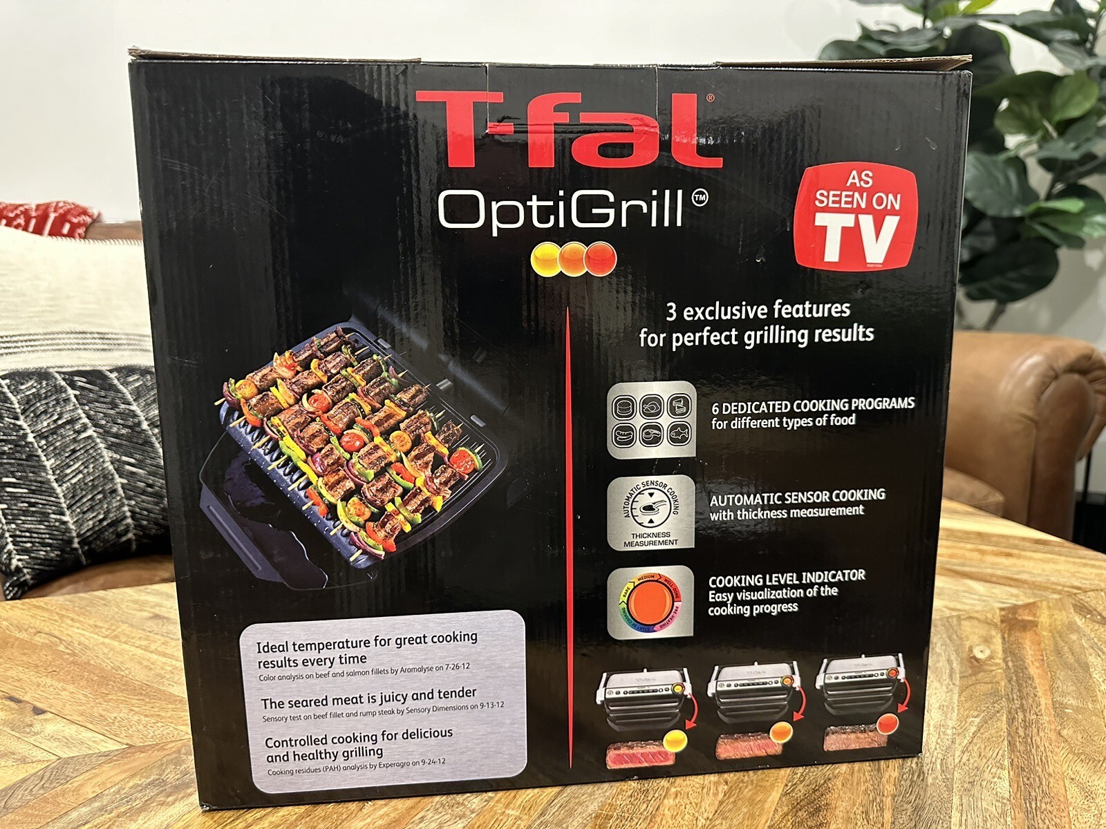 Tfal GC7 OptiGrill Indoor Electric Grill Auto Sensor OptiGrill eBay