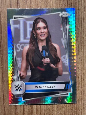 2025 Topps Chrome WWE - CATHY KELLEY - Prism Refractor - Smack Down - #153