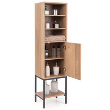 Armadio portaoggetti freestanding dispensa alta per soggiorno